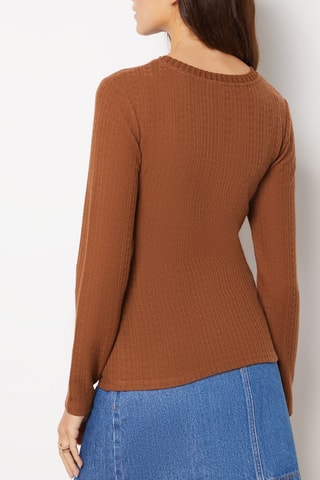 T-shirt - Marron - Etam