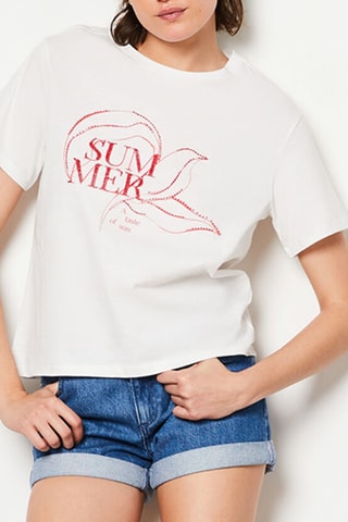 T-shirt - Blanc - Etam