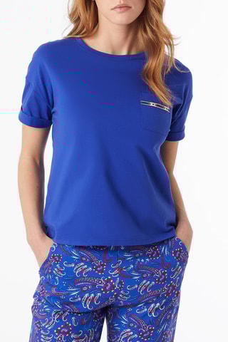 T-shirt Snow Bleu roi - Etam