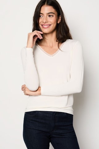 TshirtWarm Me Up Lace - Écru  - Etam