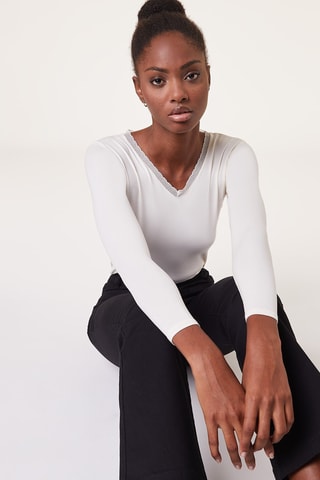 TshirtWarm Me Up Lace - Écru  - Etam