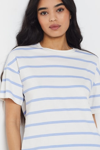 TshirtHaby - Blanc et bleu clair  - Etam