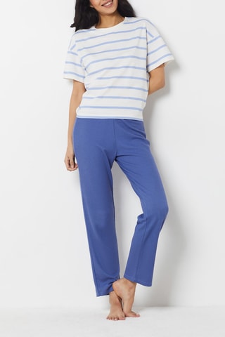 TshirtHaby - Blanc et bleu clair  - Etam