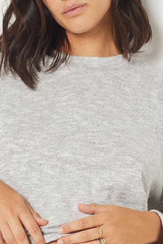 Sweat de pyjama Jue - Gris chiné - Etam