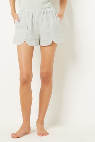 Short en lin In The Garden - Vert- Etam