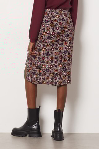 Jupe midi - Bordeaux - Etam