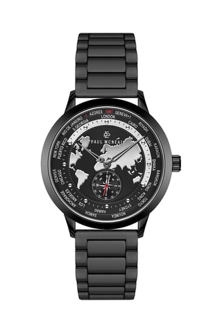 Relógio de quartzo em aço - Preto