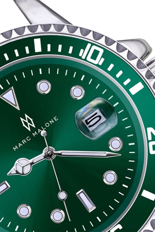 Relógio de quartzo em silicone - Verde - Marc Malone