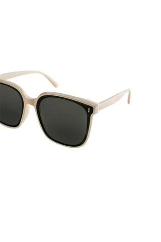 Óculos de sol mulher Anastasia - UV400 - Branco - Branco e preto