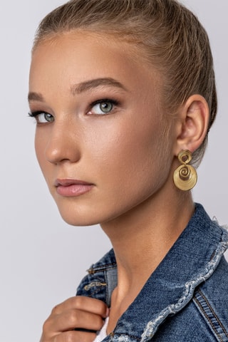 Brincos Raya - Banhados a ouro amarelo