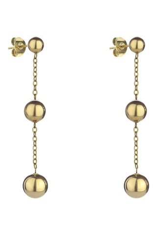 Brincos Alison - Banhados a ouro amarelo