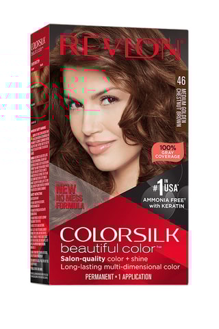 Tinta permanente Colorsilk Beautiful Color - N°46 Châtain doré moyen - 130 ml