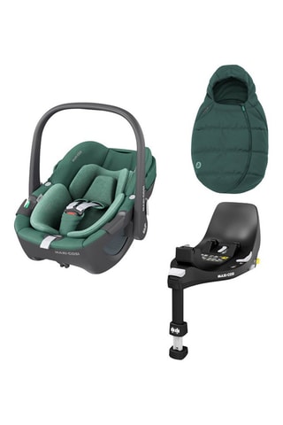 Silla de coche Pebble 360 - Verde y negro - Desde recién nacido - De 40 a 83 cm -  y 