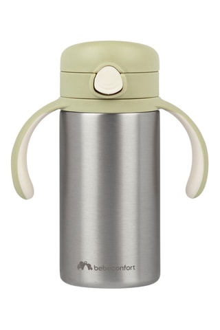 Vaso isotérmico de acero inoxidable con pajita - Desde 12 meses - 280 ml