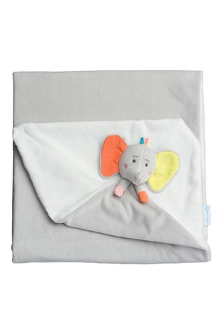 Manta El elefante Elidou - 70 x 100 cm - Desde recién nacido - Gris
