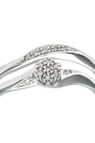 2 alliances -  Or blanc et diamants