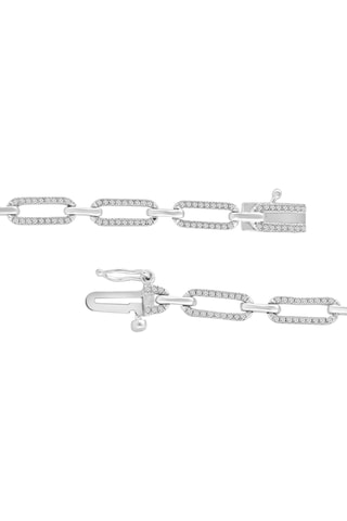 Bracelet - Or blanc et diamants