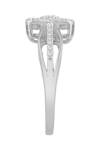 Bague - Or blanc et diamants