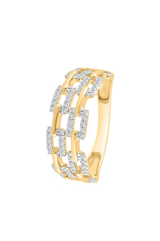 Bague - Or jaune et diamants