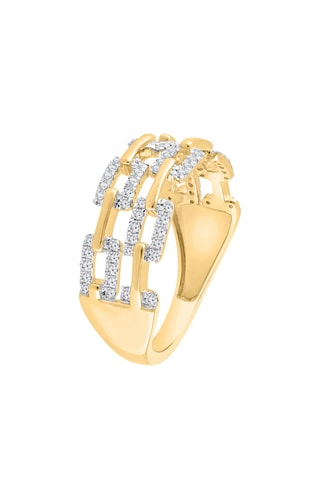 Bague - Or jaune et diamants