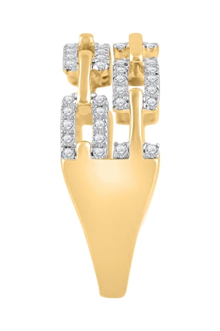 Bague - Or jaune et diamants