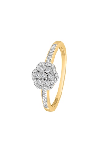 Bague - Or jaune et diamants
