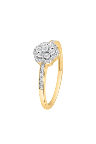 Bague - Or jaune et diamants