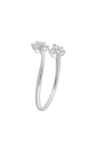 Bague - Or blanc et diamants