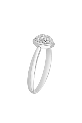 Bague - Or blanc et diamants