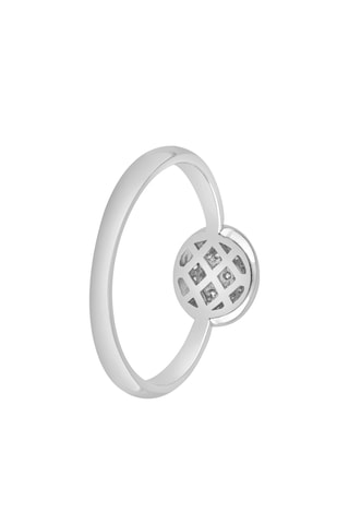 Bague - Or blanc et diamants