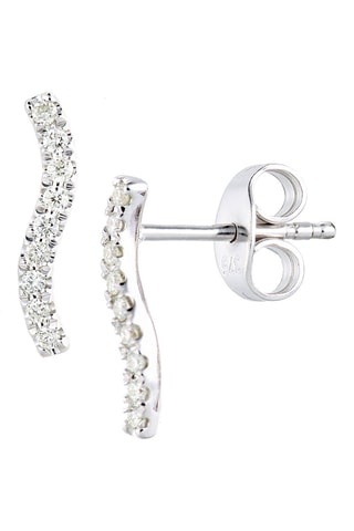 Boucles d'oreilles - Or blanc et diamants