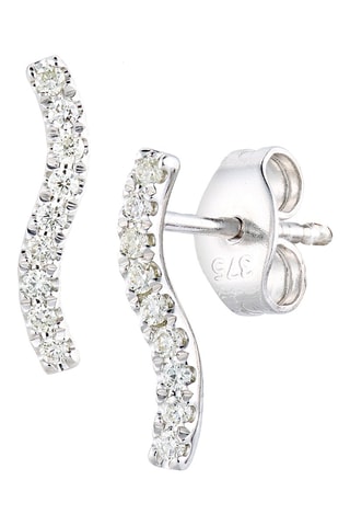 Boucles d'oreilles - Or blanc et diamants
