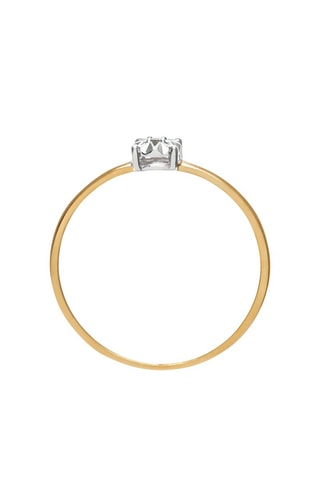 Solitaire - Or jaune et diamant