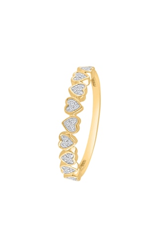 Bague - Or jaune et diamants