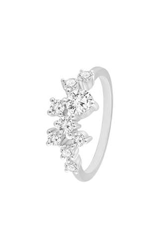 Bague - Or blanc et diamants
