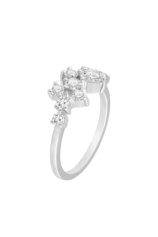 Bague - Or blanc et diamants