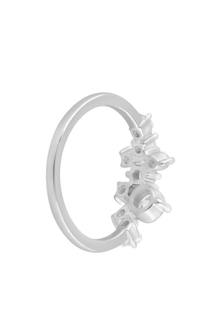 Bague - Or blanc et diamants