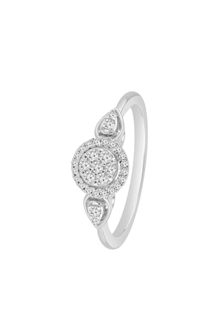 Bague - Or blanc et diamants