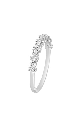 Bague - Or blanc et diamants