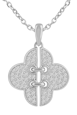 Collier - Or blanc et diamants