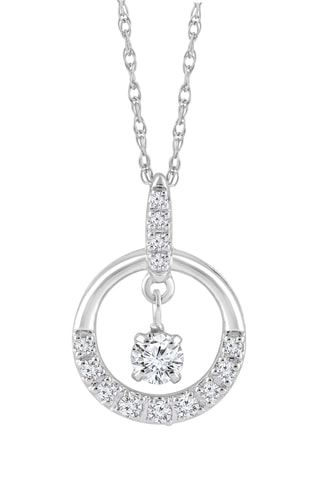Collier - Or blanc et diamants