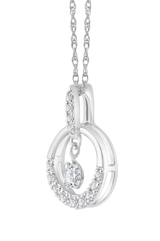 Collier - Or blanc et diamants