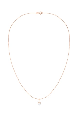 Collier - Or jaune, diamants et perle de culture d'eau douce