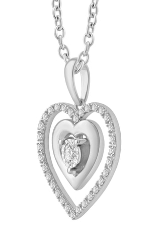 Collier - Or blanc et diamants