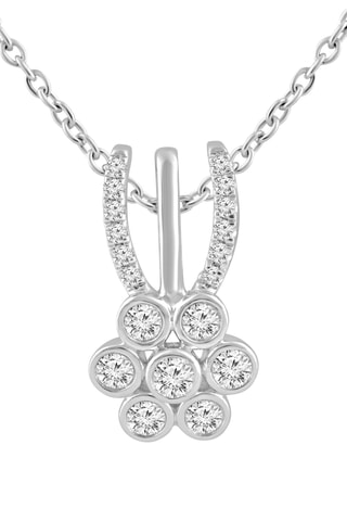 Collier - Or blanc et diamants