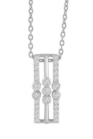 Collier - Or blanc et diamants