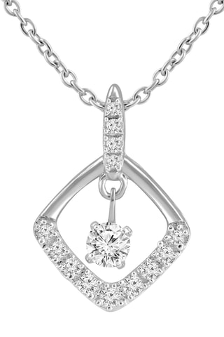 Collier - Or blanc et diamants