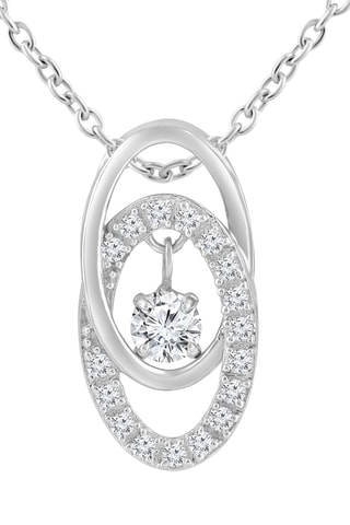 Collier - Or blanc et diamants