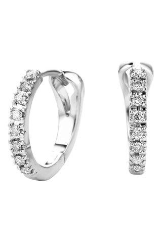 Créoles - Or blanc et diamants