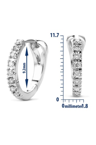 Créoles - Or blanc et diamants